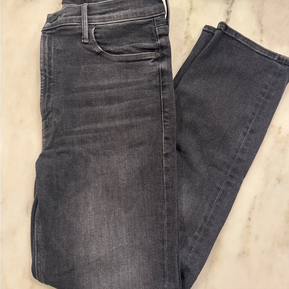Mother mid rise dazzler sz 31 grey black